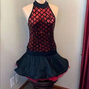 Red sequin dance dress/costume